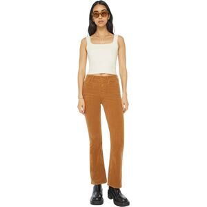 MOTHER Denim Weekender Corduroy Hopscotch Tobacco Jeans 26 NWT
